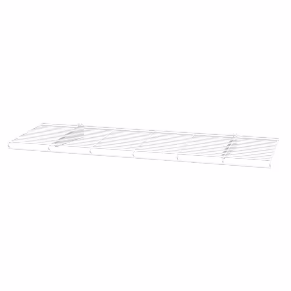 ClosetMaid ShelfTrack 12.25 in. D x 36.25 in. W x 3 in. H White Wire Book Shelf Steel Closet System