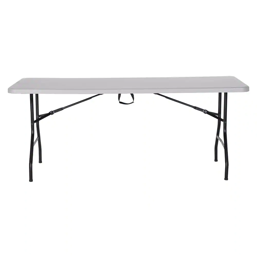 None 6 ft. Gray Plastic Top Folding Table