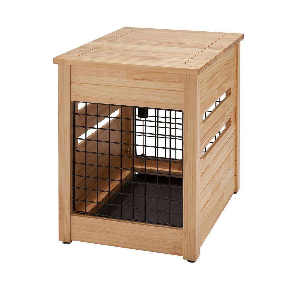 TRINITY 18 in. Pet Crate End Table w/Drawer - Natural