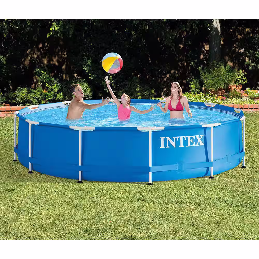 Intex 12 ft. x 30 in. Above Ground Swimming Pool & Pool Maintenance Kit