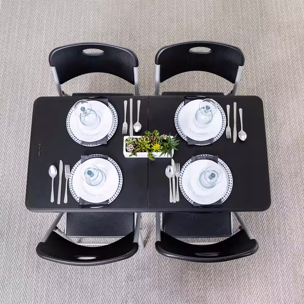 Lifetime Folding Chair; Black