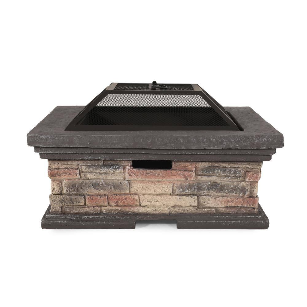 Noble House Ehlen 29 in. Stone Wood Burning Fire Pit
