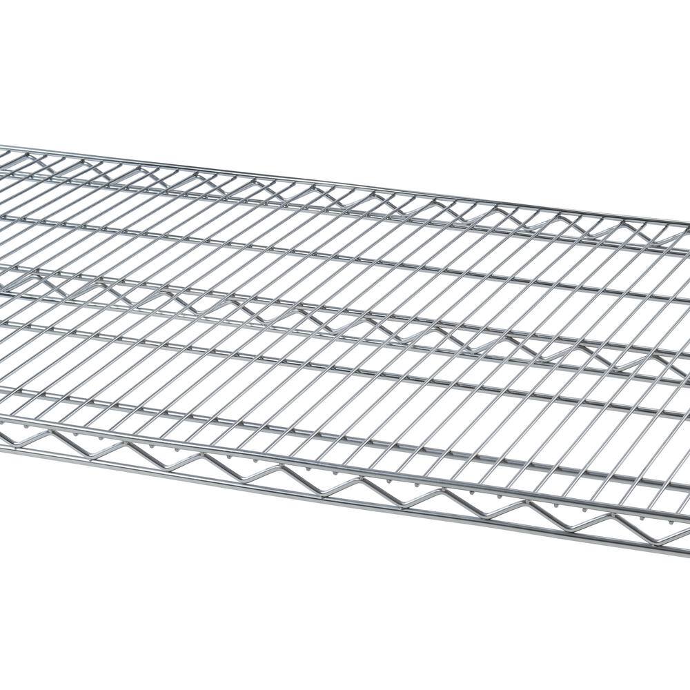 TRINITY 10-Pack Chrome 5-Tier Rolling Heavy Duty Steel Wire Shelving Unit (60 in. W x 77 in. H x 24 in. D)