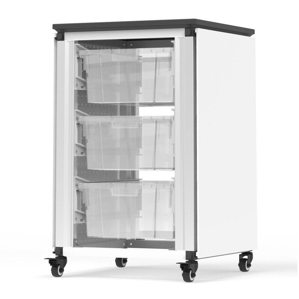None Modular Classroom Storage Cabinet - Single module with 3 large bins