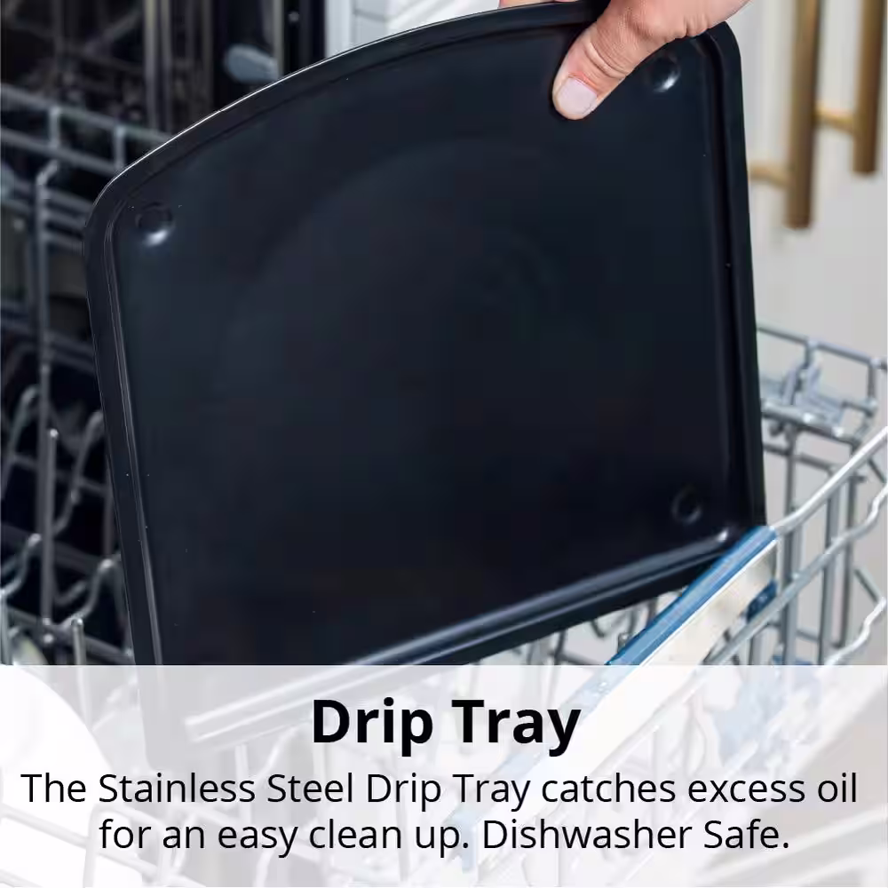 ARIA 10 qt. Black AirFryer with Recipe Book