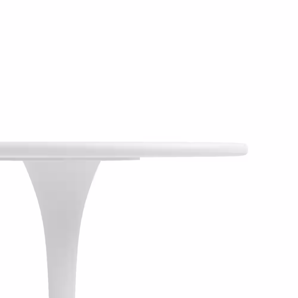 Jamesdar Kurv 24 in. Round White Steel Bistro Table (Seats 2)