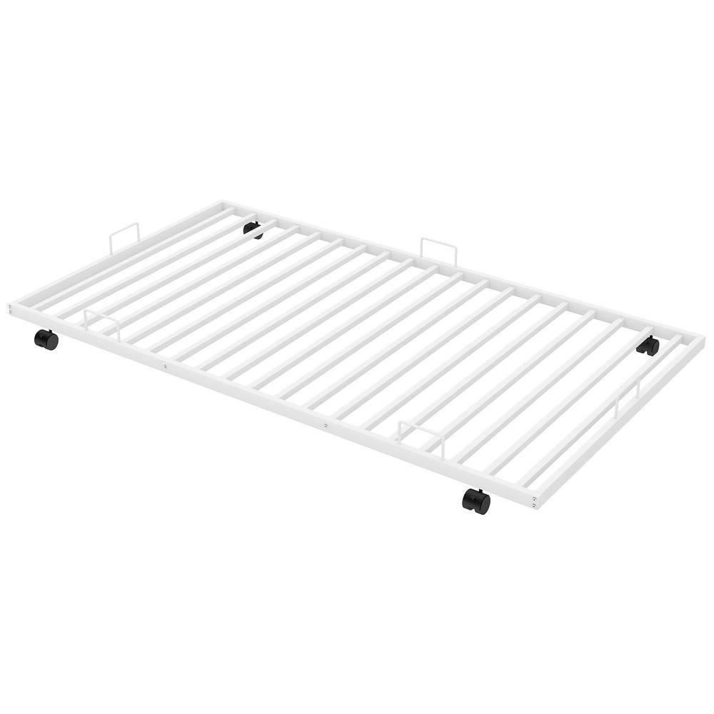 Harper & Bright Designs White Twin Over Twin Bunk Bed with Trundle