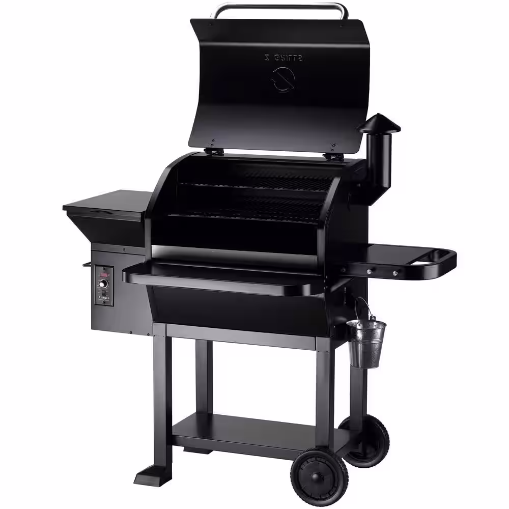 Z GRILLS 1060 sq. in. Wood Pellet Grill and Smoker, Black