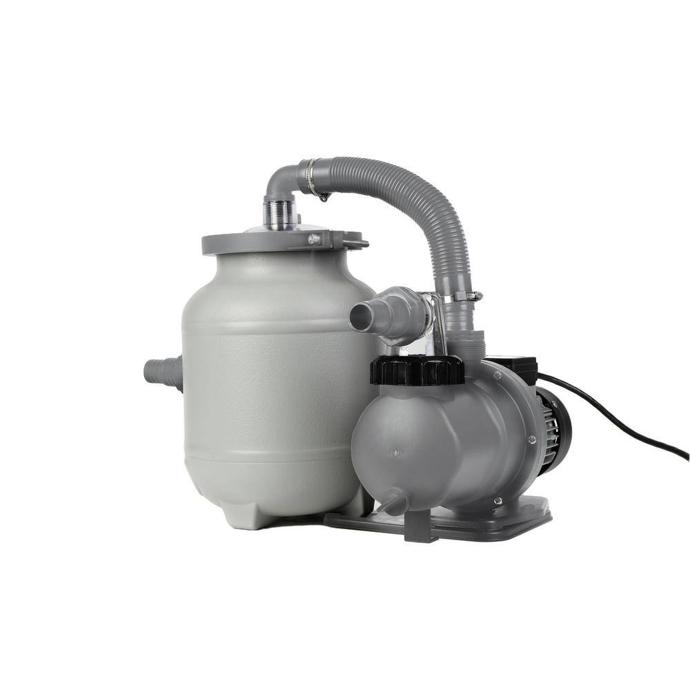 Sunneday Bluebay 18 ft., 52 in. Round Soft-Sided Pool Grey/Grey Tubing