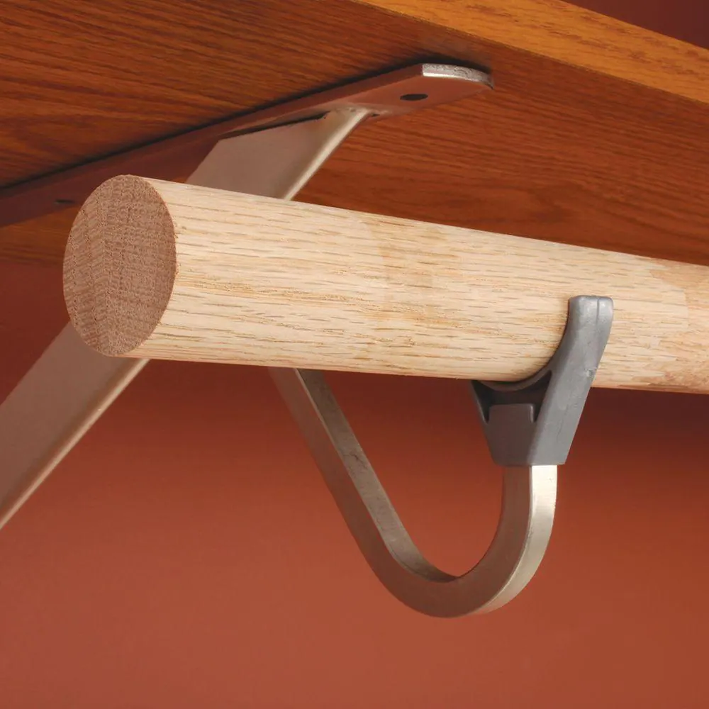 Everbilt 96 in. W Natural Oak Heavy-Duty Wood Stainable Closet Rods