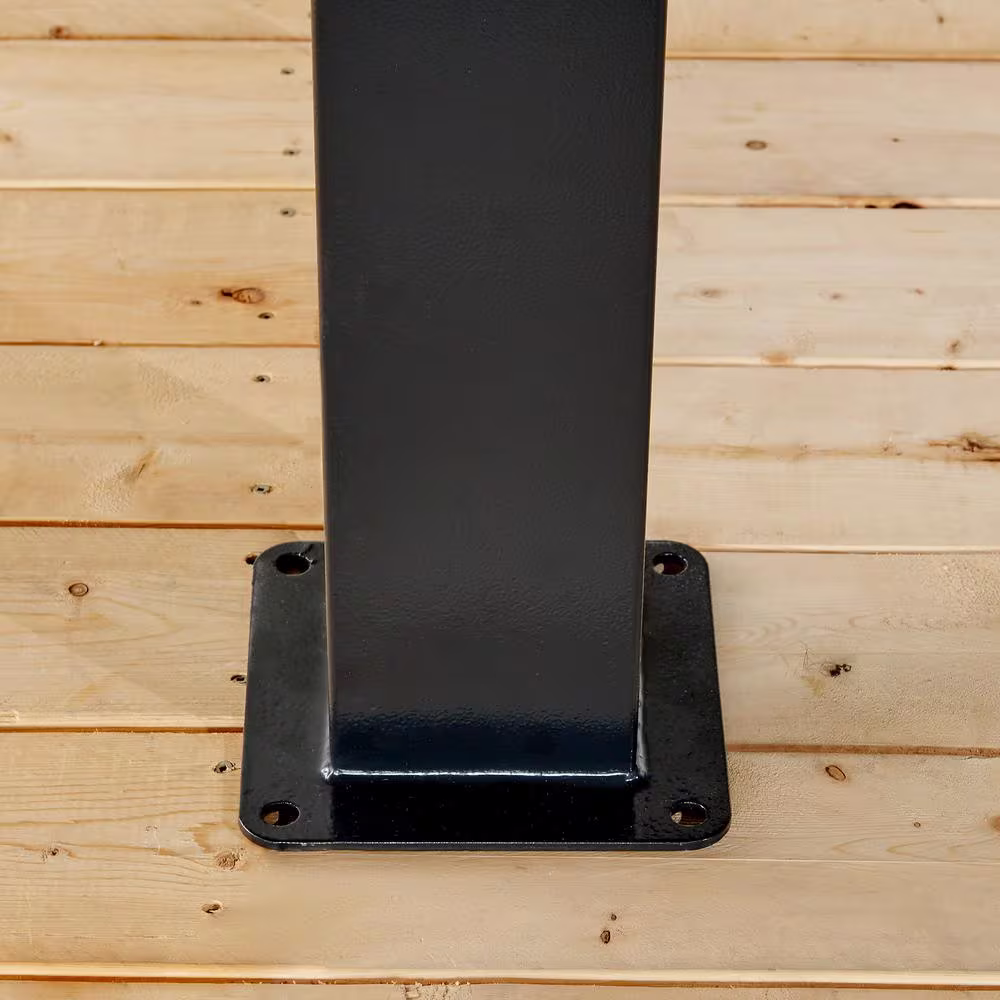 Sojag Yamba 10 ft. x 10 ft. Black Rustproof Aluminum Framed Pergola