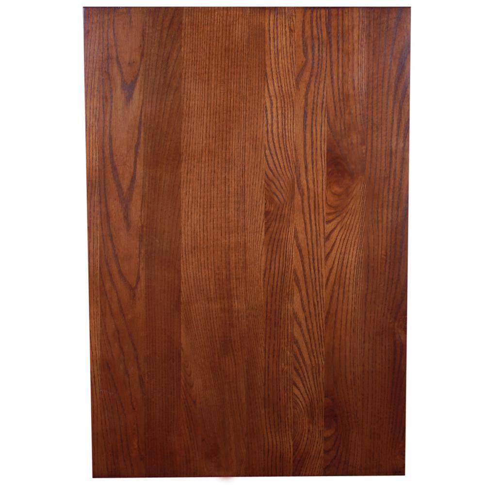 Leick Home Mission Impeccable 17 in. W x 25 in. D Medium Oak Rectangle Wood End/Side Table with One Drawer and Shelf