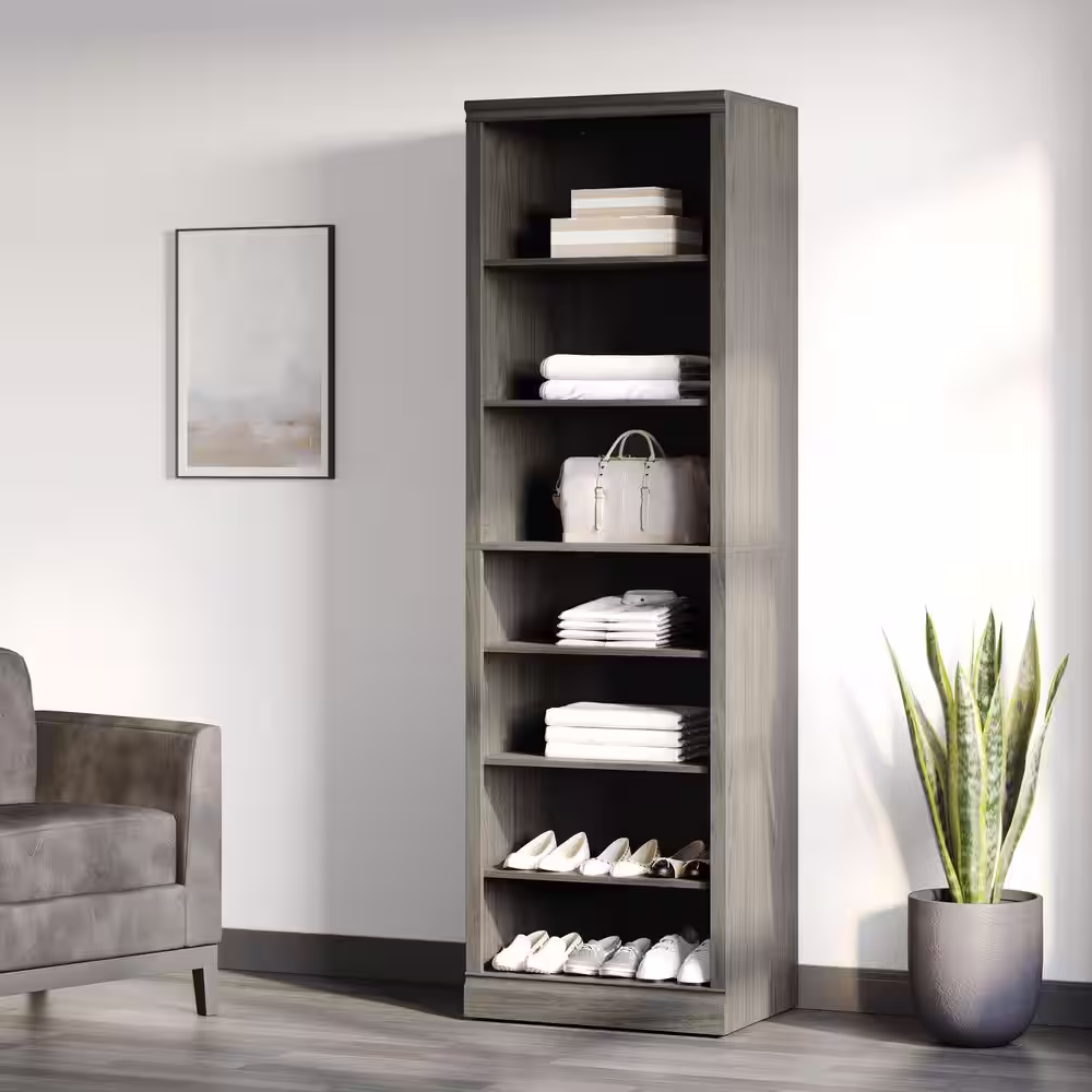 None Nolan closet in 25 in. W with shelves Wood Closet System