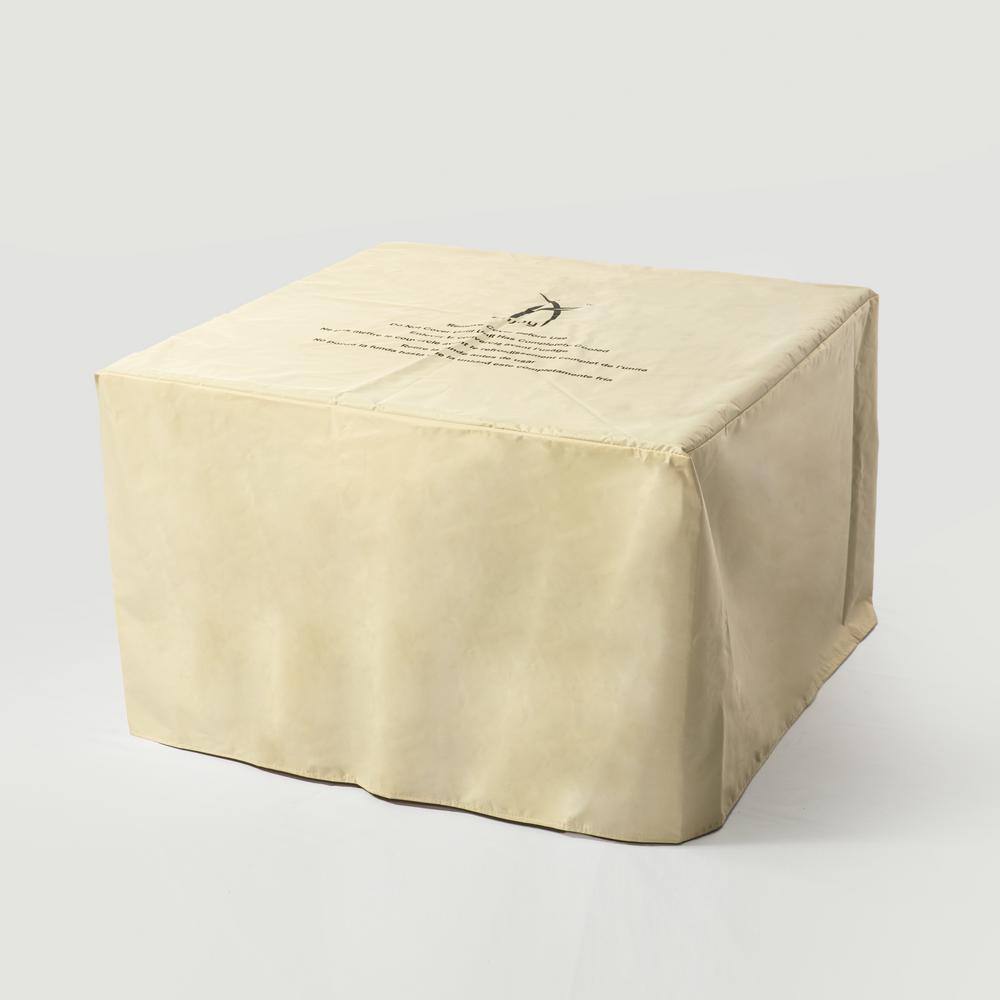 waelph 32 in. square Fire Pit Table with Ceramic Tile Tabletop