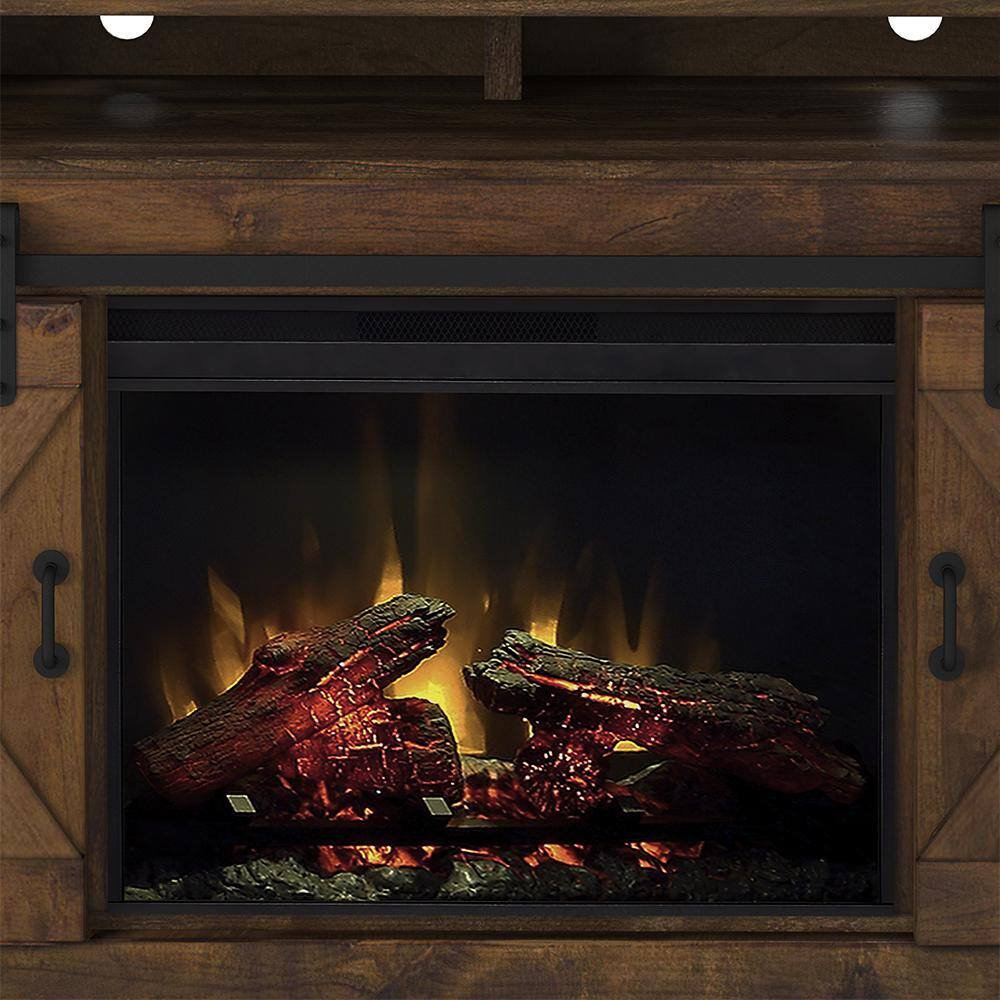 Bridgevine Home 66 in. Fully Assembled Brown TV Stand, Fits TV's up to 70 in.