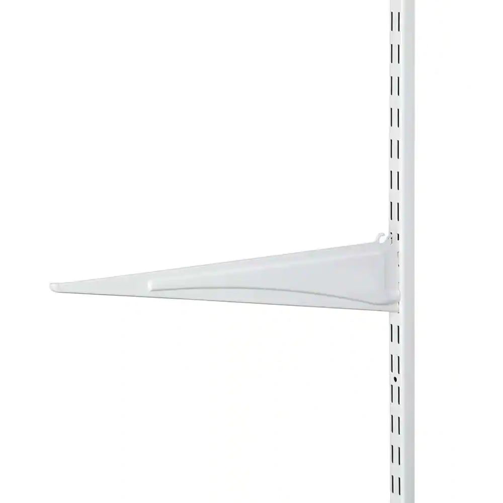 ClosetMaid ShelfTrack 17 in. L White Steel Adjustable Shelving Track Bracket