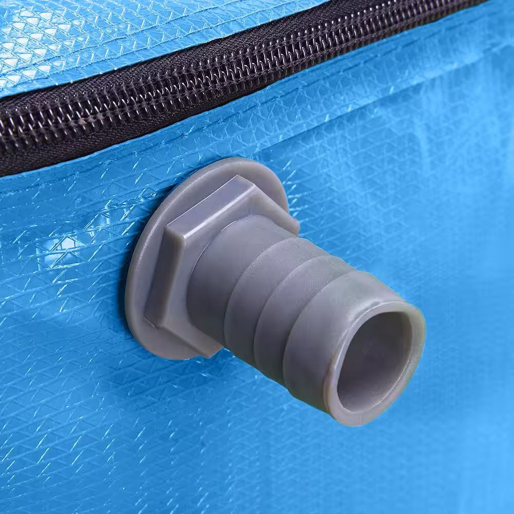 None 100 gal. Blue PVC Rainwater Barrel