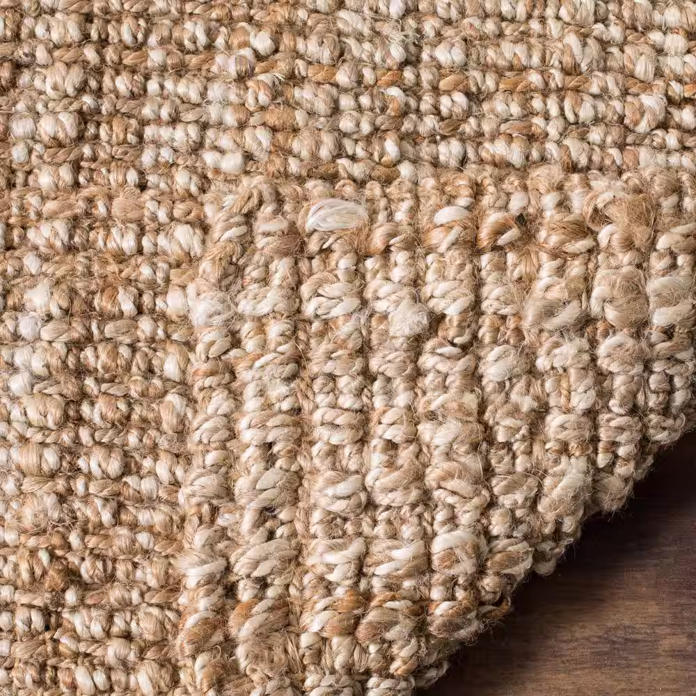 SAFAVIEH Natural Fiber Beige 3 ft. x 12 ft. Solid Runner Rug