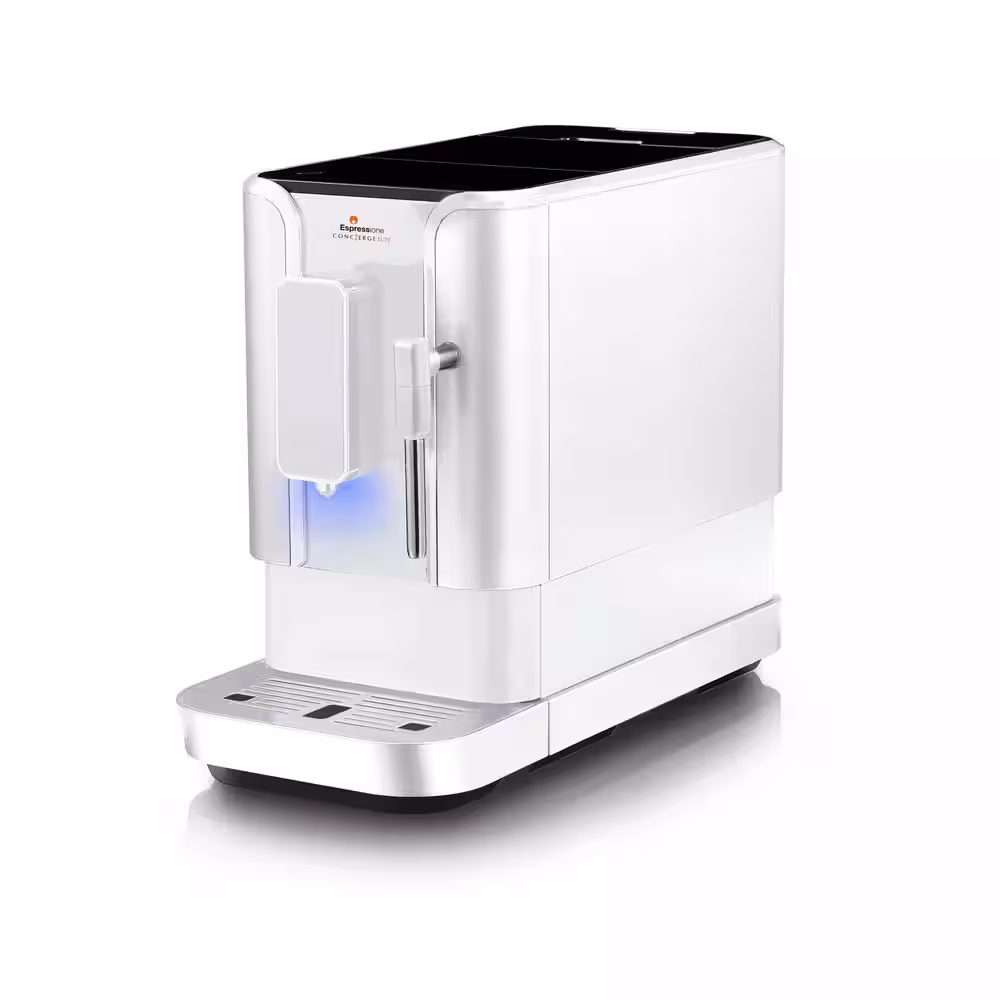 Espressione Concierge Elite Fully Automatic Bean to Cup Espresso Machine, Diamond White