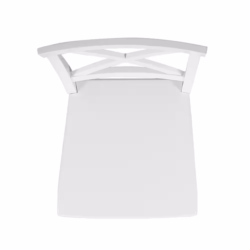 Noble House Roshan White Finish Wood Dining Chairs (Set of 2)