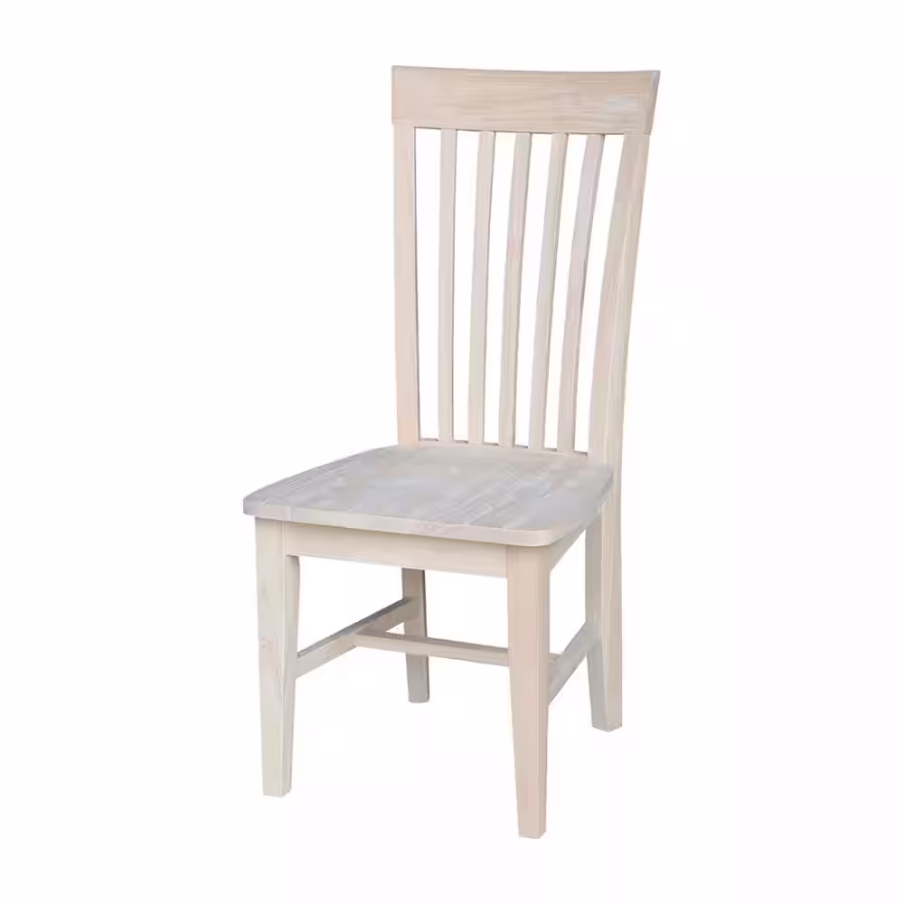 International Concepts Unfinished Wood Mission Dining Chair (Set of 2)