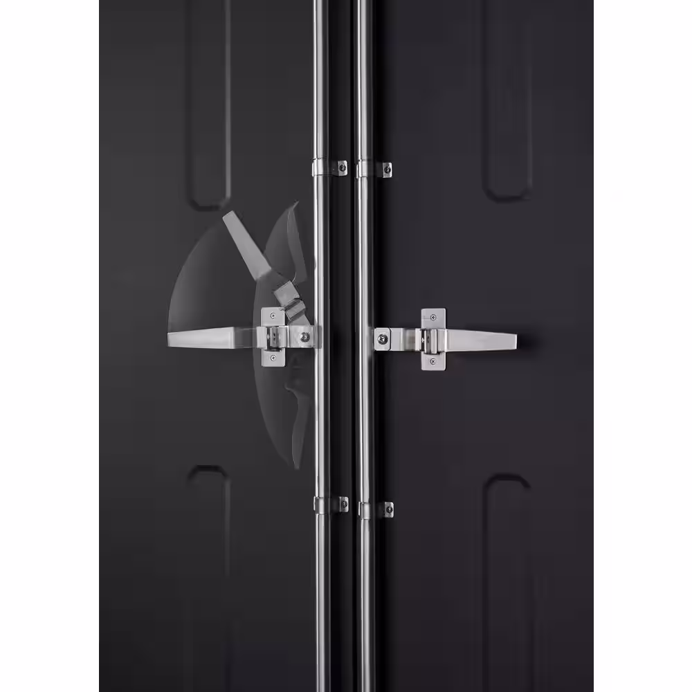 TRINITY PRO 36 in. W x 75.7 in. H x 24 in. D 18-Gauge Steel Garage Cabinet Locker in Black