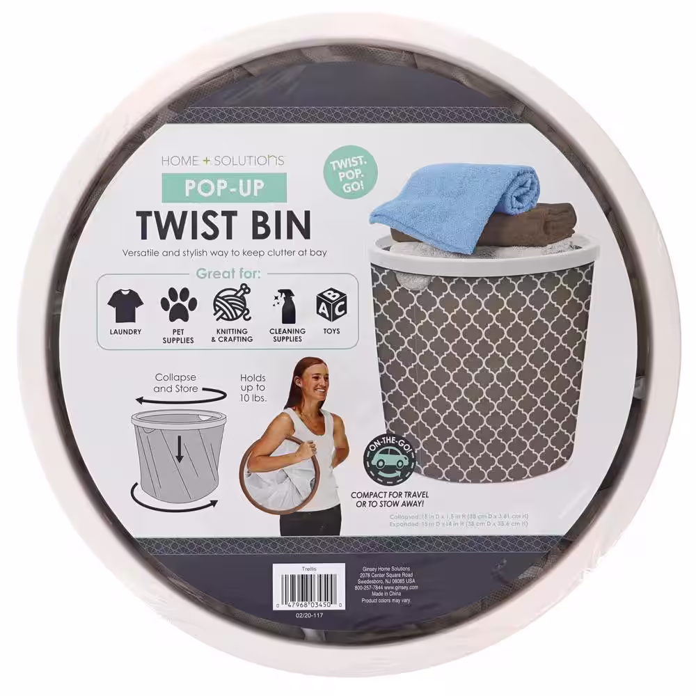 None 14 in. H x 15 in. W x 15 in. D Medium Brown Fabric Cube Storage Bin