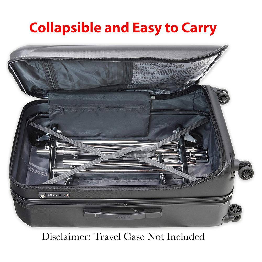 None Chrome Metal Garment Clothes Rack 40 in. W x 62 in. H