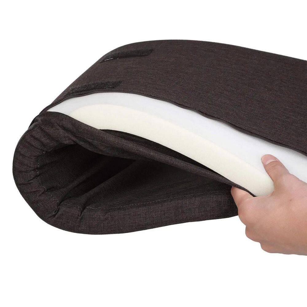 None 18.9 in. H 15-Pair 4-Tier Brown Wood Shoe Rack