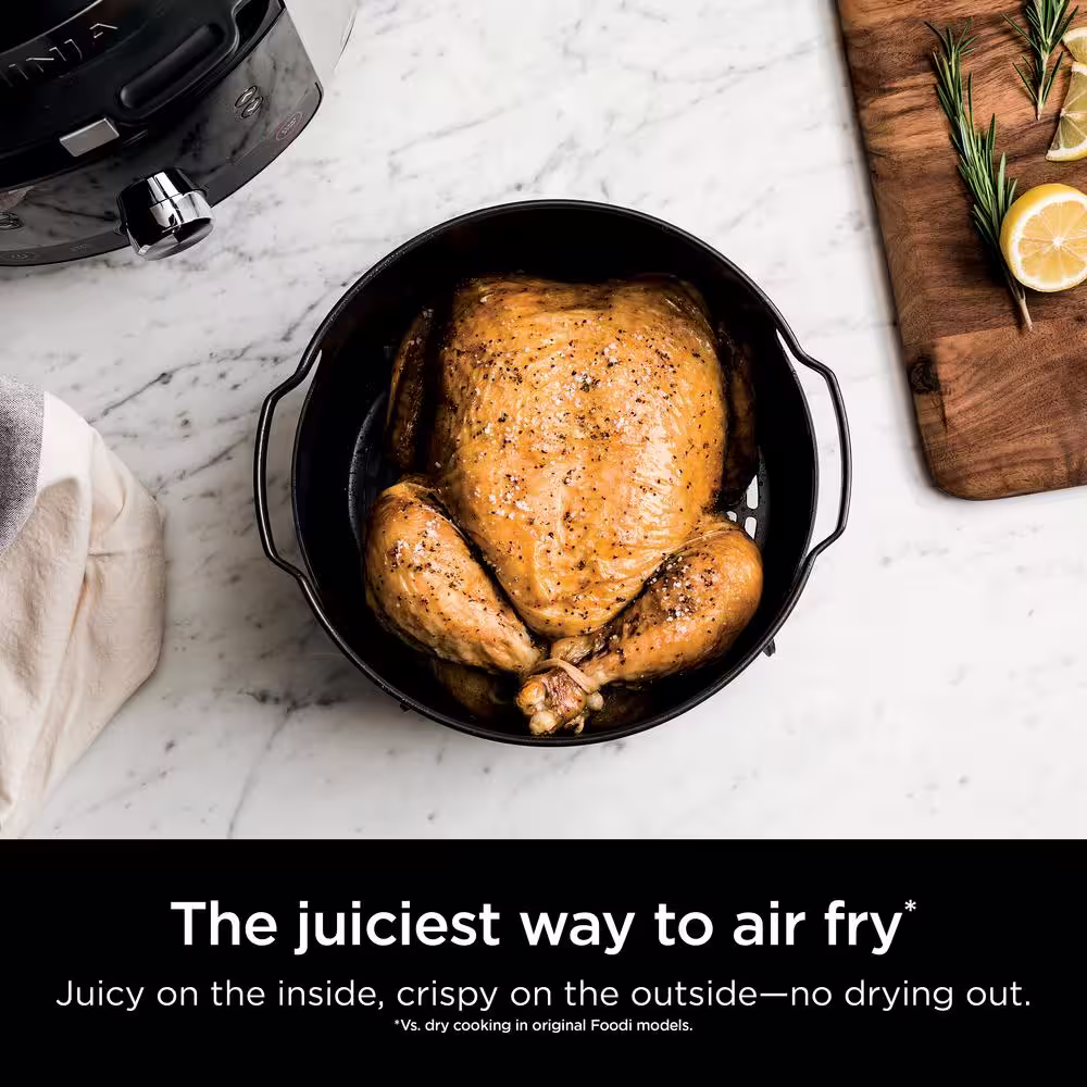 NINJA Foodi 8 qt. XL 14-in-1 Stainless Steel Electric Pressure Cooker Steam Fryer with Smart Lid (OL601)