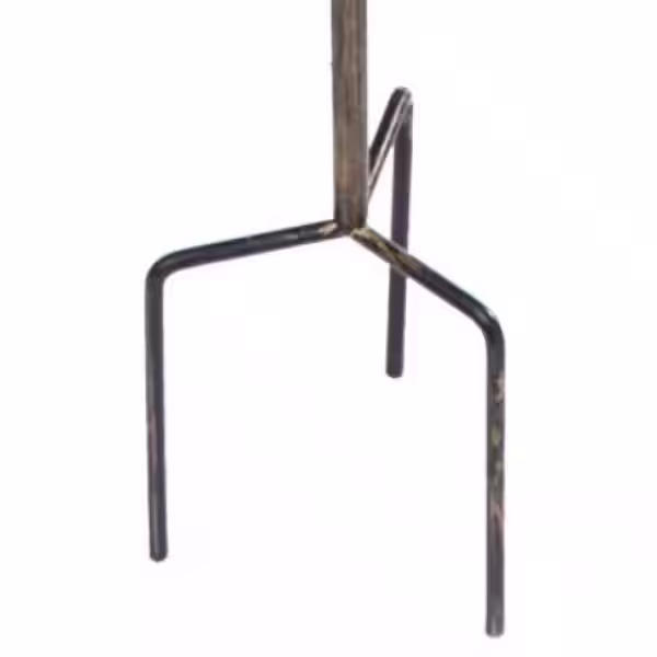 Evergreen Peacock Glass Birdbath on Stake