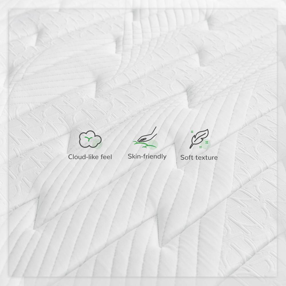 Novilla Queen Medium Hybrid 12 in. Mattress Bed-in-a-Box Mattresses