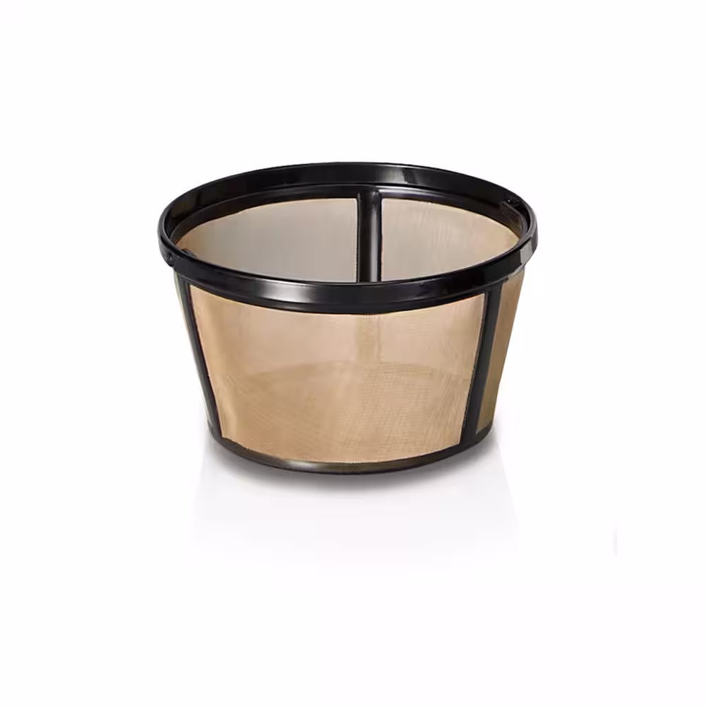 Hamilton Beach 10-Cup Black and Stainless Steel Drip Coffee Maker with Auto-Rising Coffee Grinder