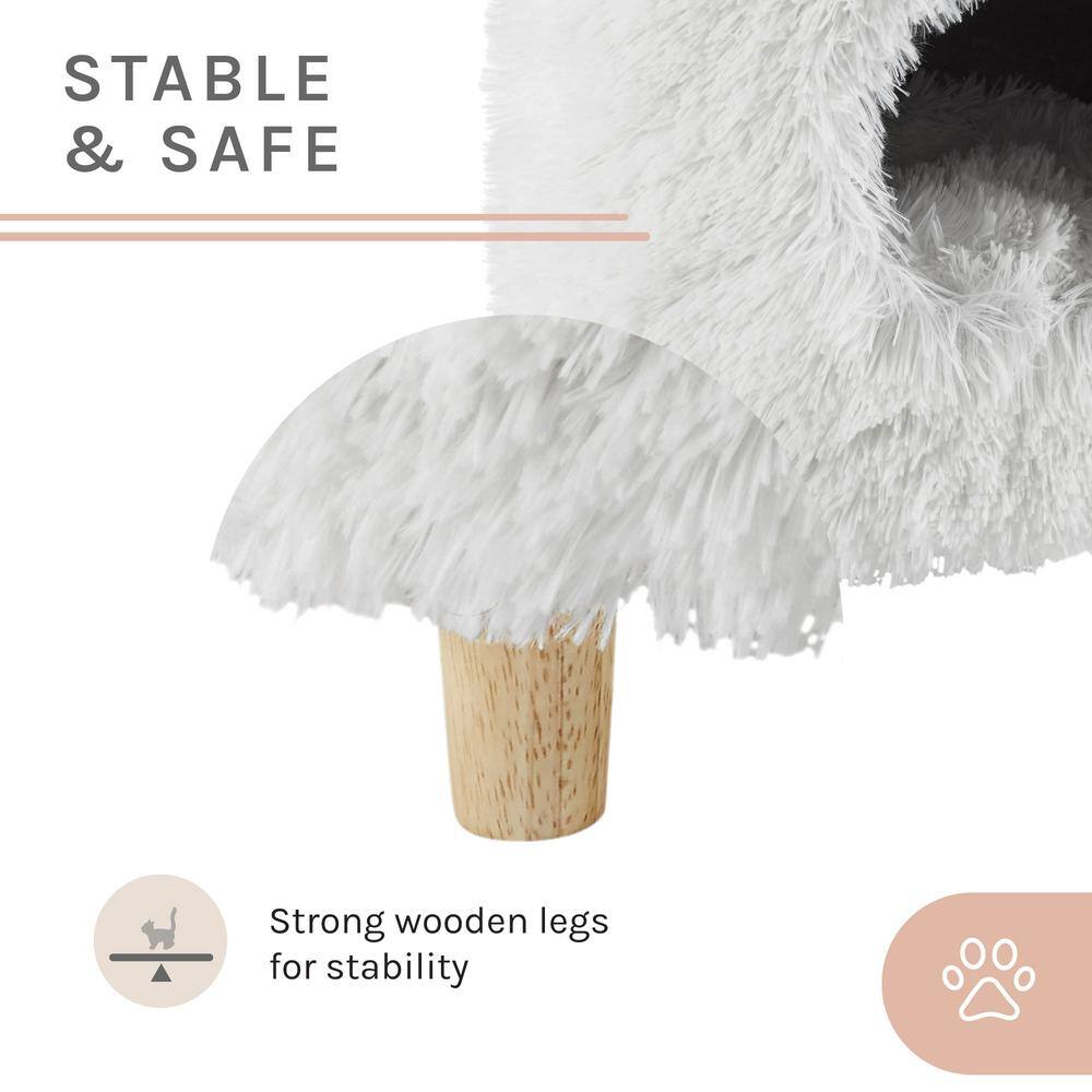 Sam's Pets Rocket 18 in. White Cat Tree Cylinder