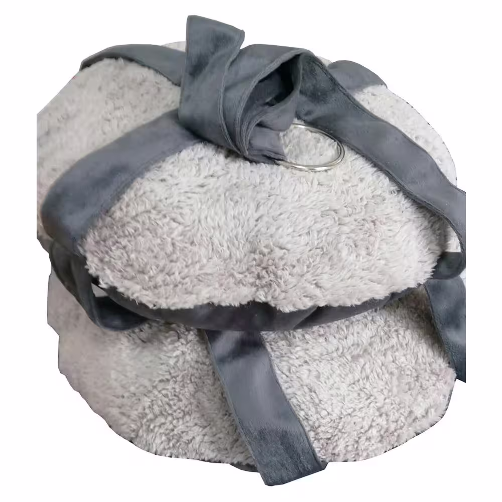 PET LIFE Grey Kittyhaus Dual-Lounger Kitty Cat Pillow Hammock Lounge