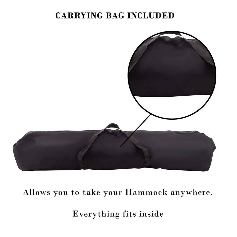 None 9.4 ft. Hammock Chair Double Hammock with Stand