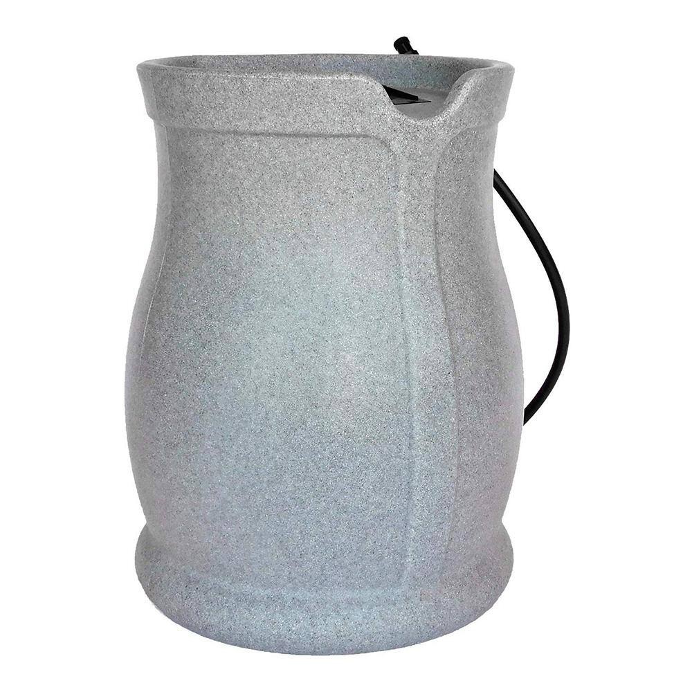 FCMP Outdoor 45 Gal. Catalina Rain Barrel, Light Granite