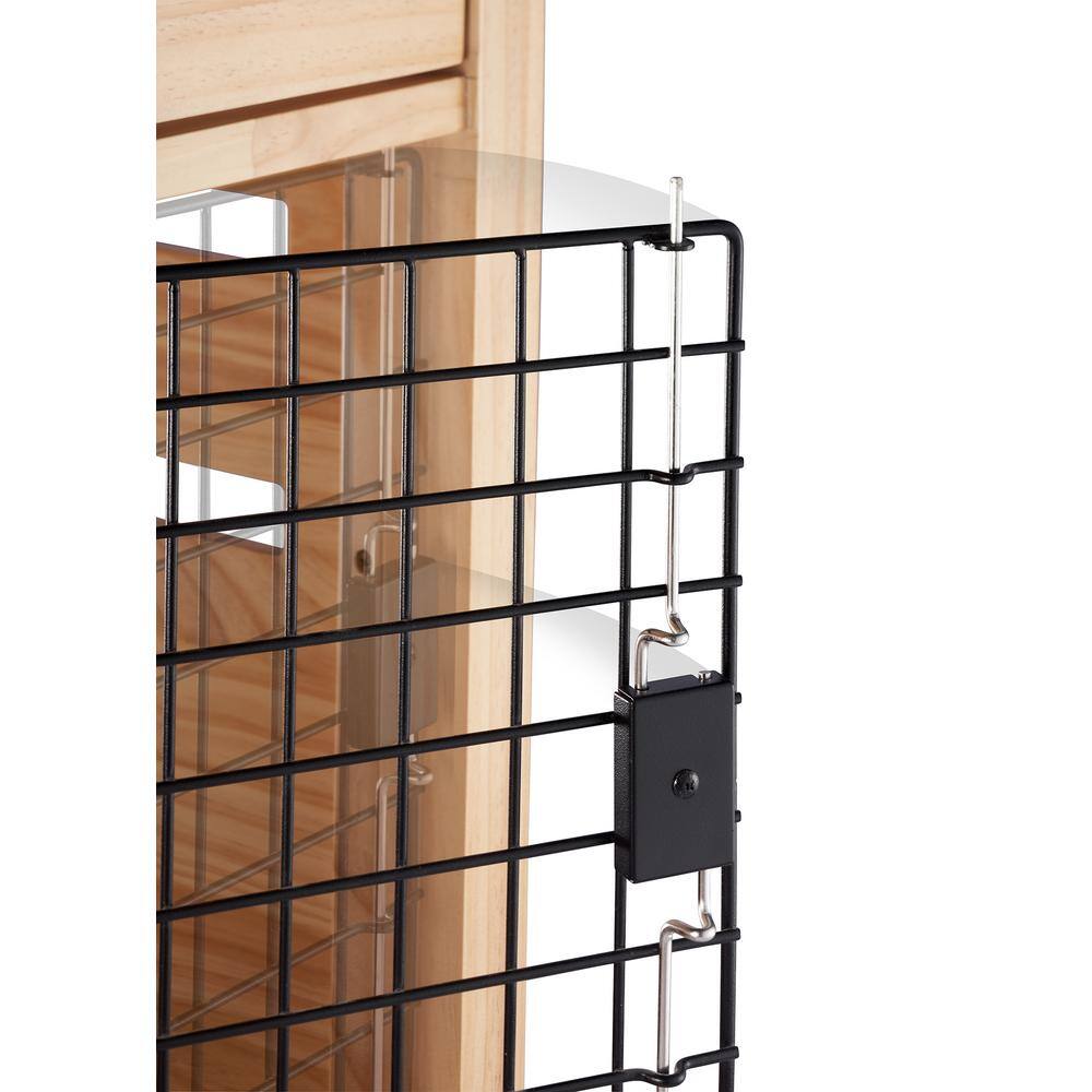 TRINITY 18 in. Pet Crate End Table w/Drawer - Natural