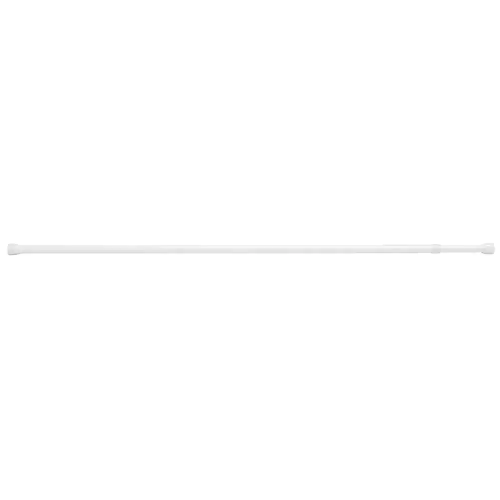 None 28 in. - 48 in. Tension Curtain Rod in White