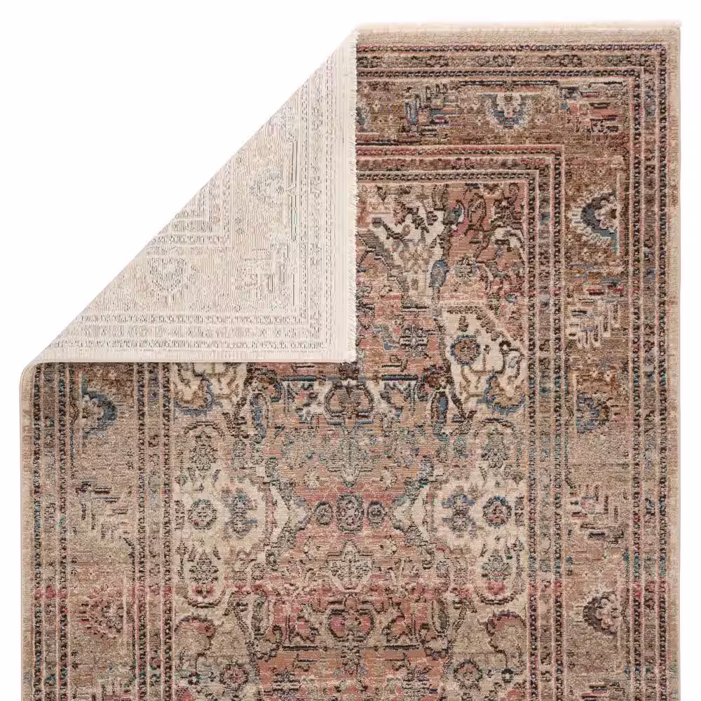 Jaipur Living Ginia Blush/Beige 7 ft. 10 in. x 11 ft. 1 in. Medallion Area Rug
