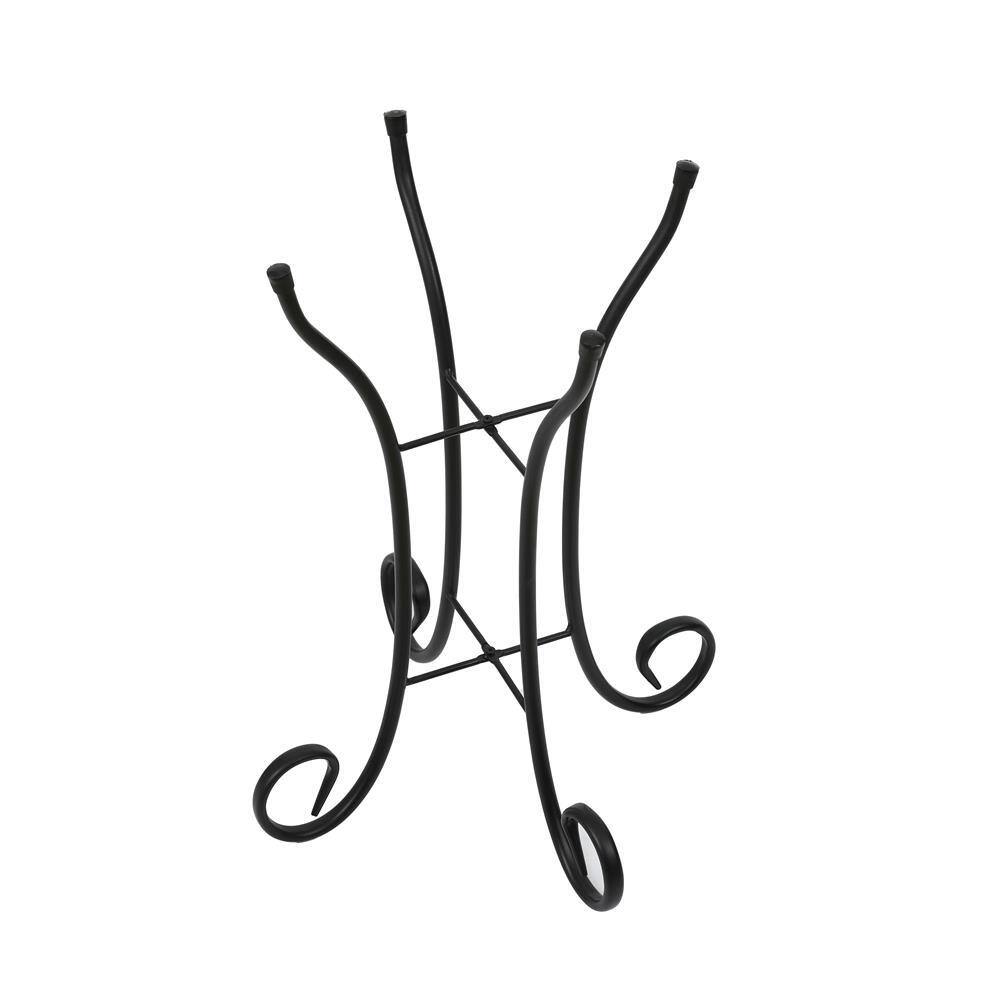 LuxenHome Flamingo Glass Bird Bath with Metal Stand