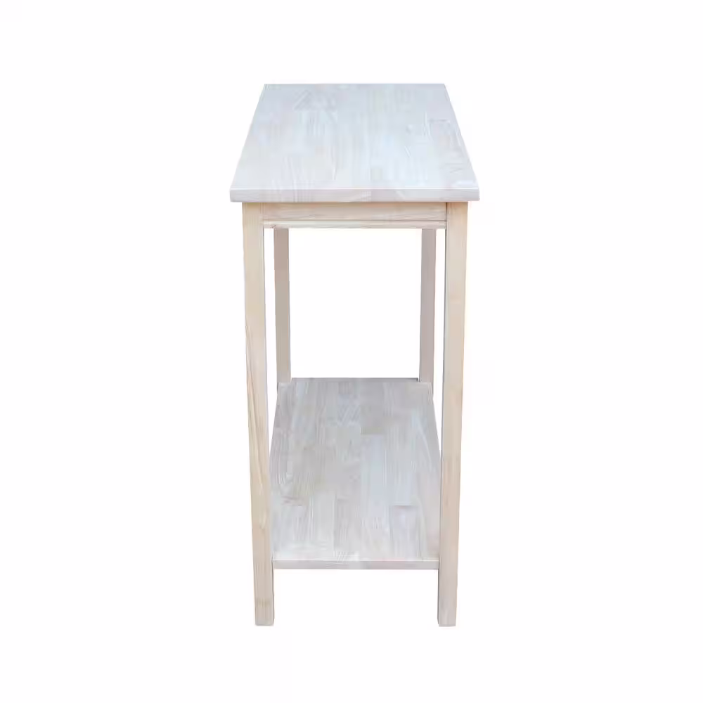International Concepts Portman 31 in. Unfinished Wood Rectangle Console Table