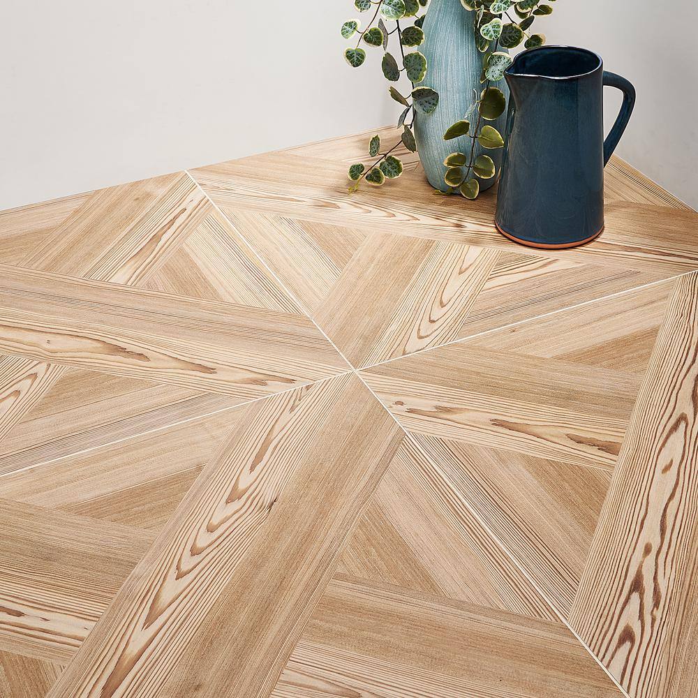 Ivy Hill Tile Balsa Decor Almond 24 in. x 24 in. Matte Porcelain Floor and Wall Tile (11.62 sq. ft./Case)