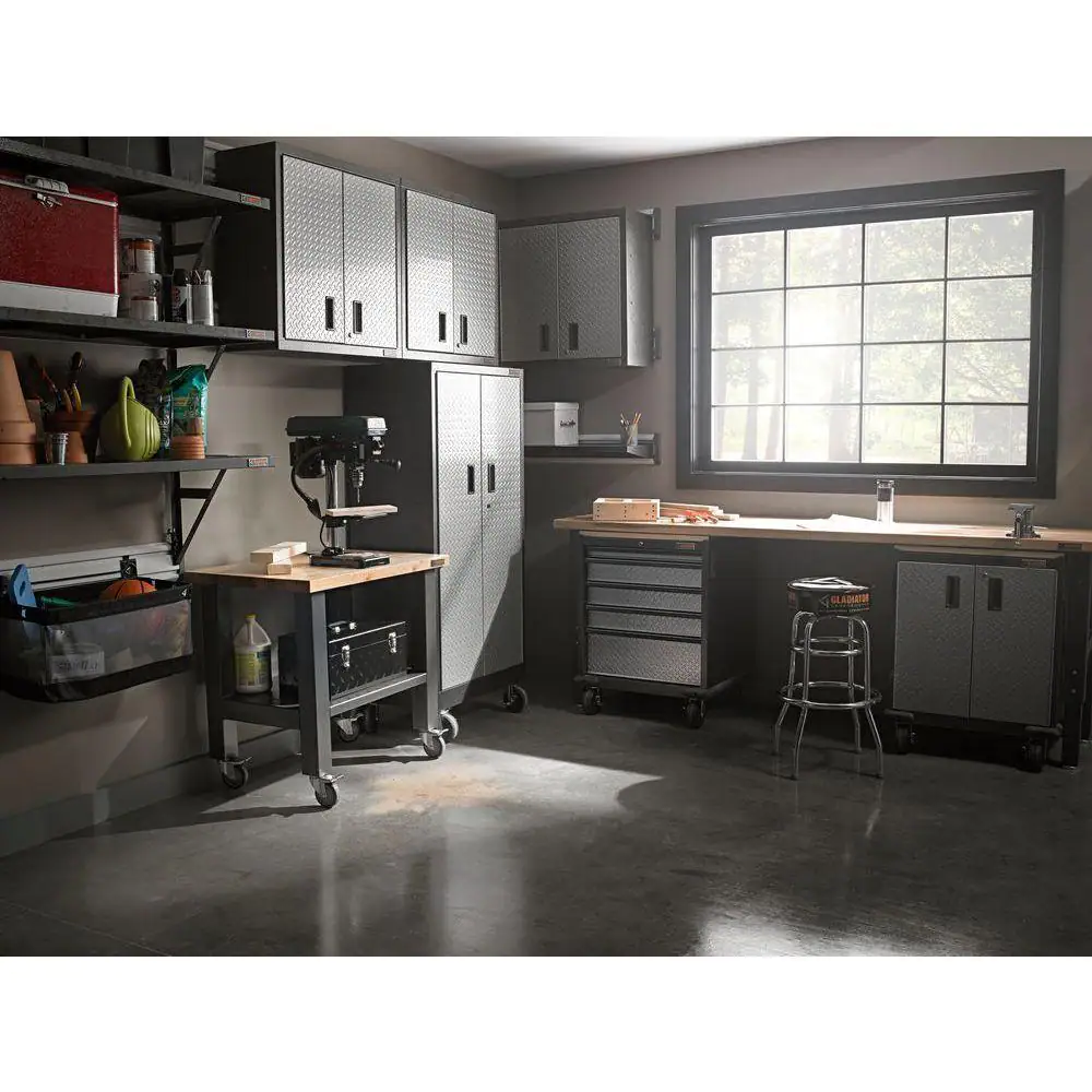 Gladiator 3 ft. Mobile Workbench with Hardwood Top