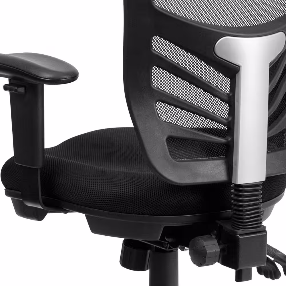 Flash Furniture Mesh Swivel Ergonomic Office Chair in Black