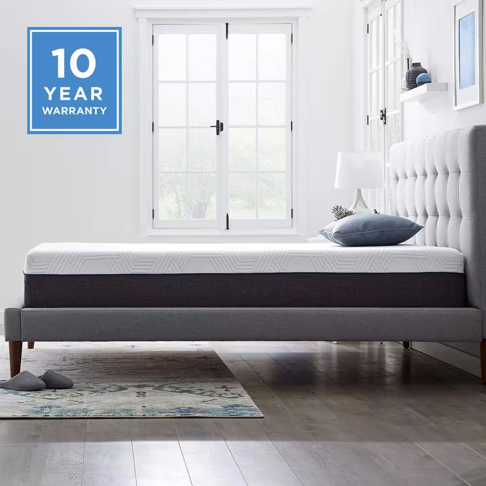 None Twin XL Medium Plush Silver Infused Hybrid 12 in. Mattress