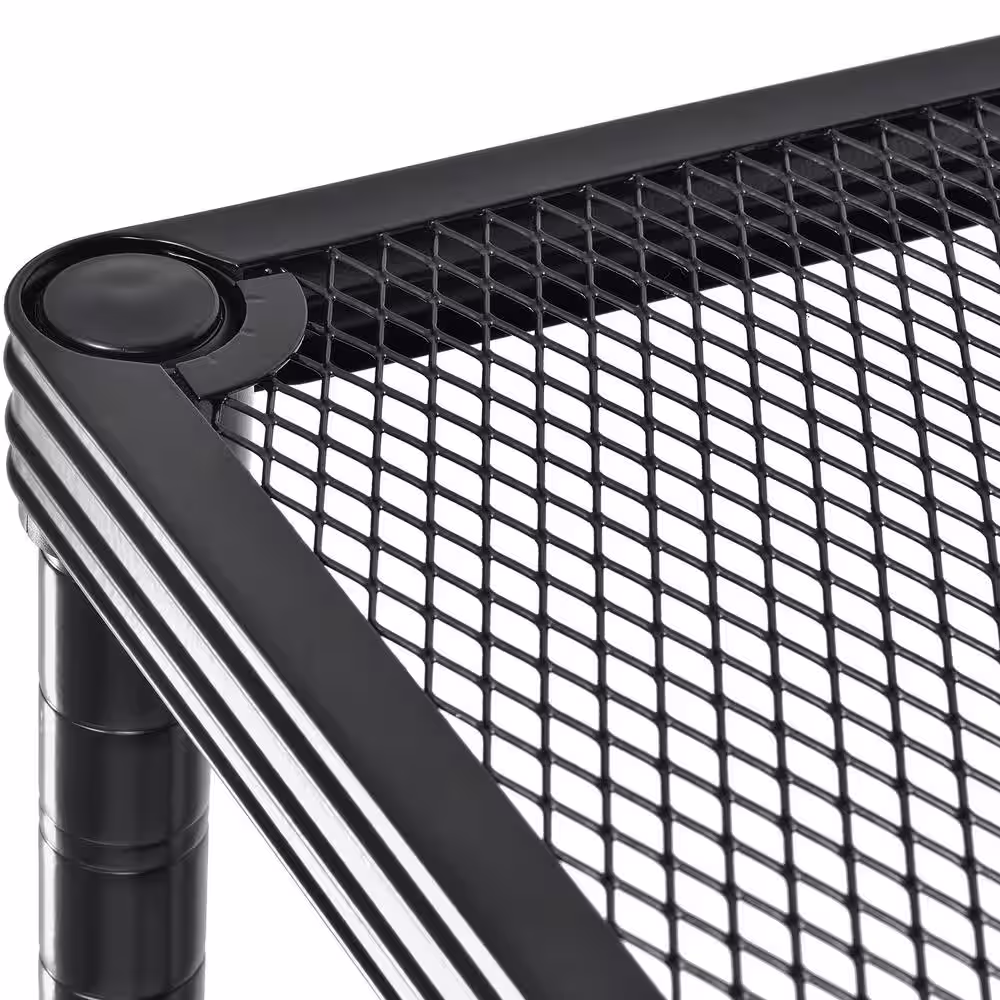 Muscle Rack Steel Clothing Rack with Wire Shelves in Black (36 in. W x 71 in. H)