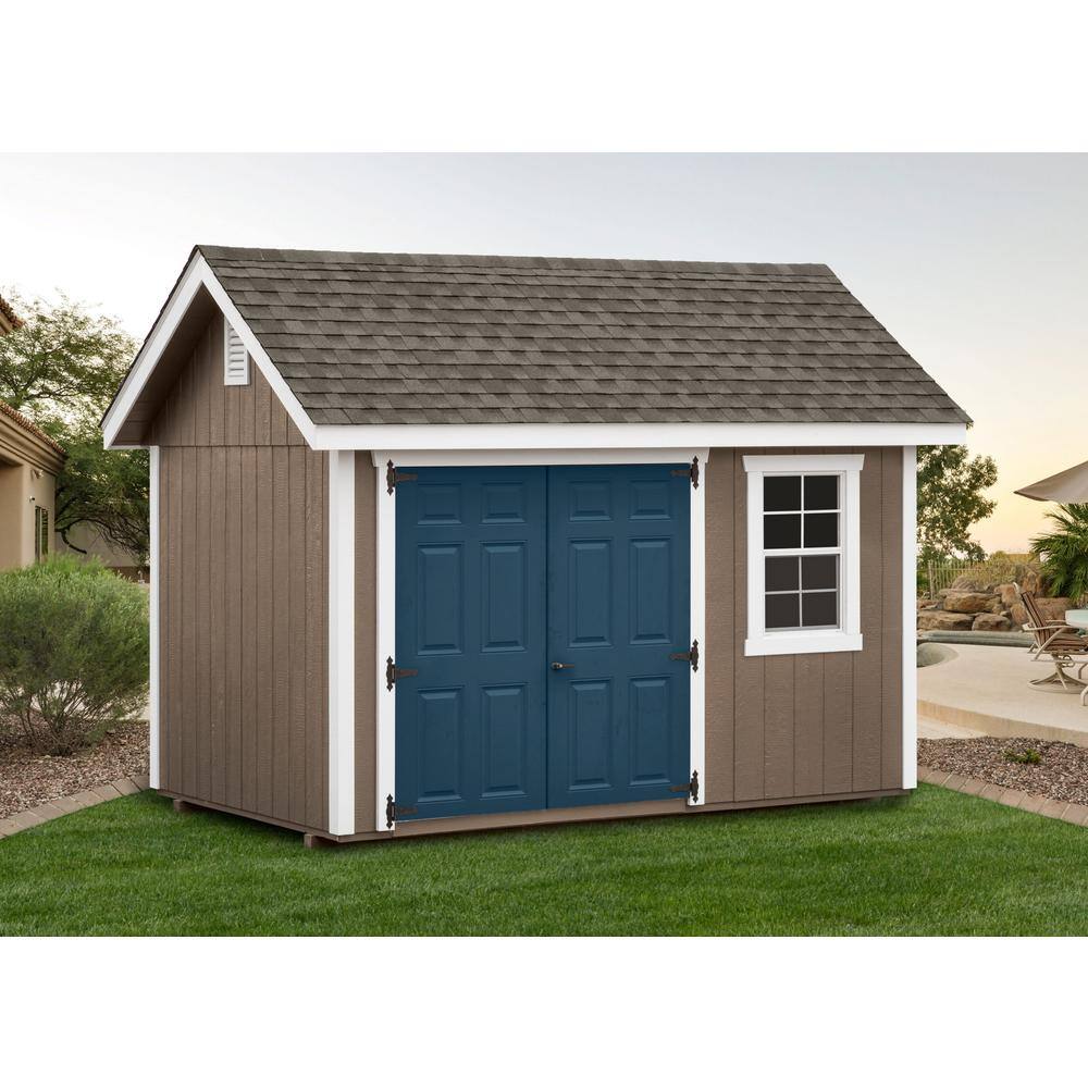 None Fairmont 12 ft. W x 8 ft. D Wood Storage Shed Kit Without Floor 96 sq. ft.