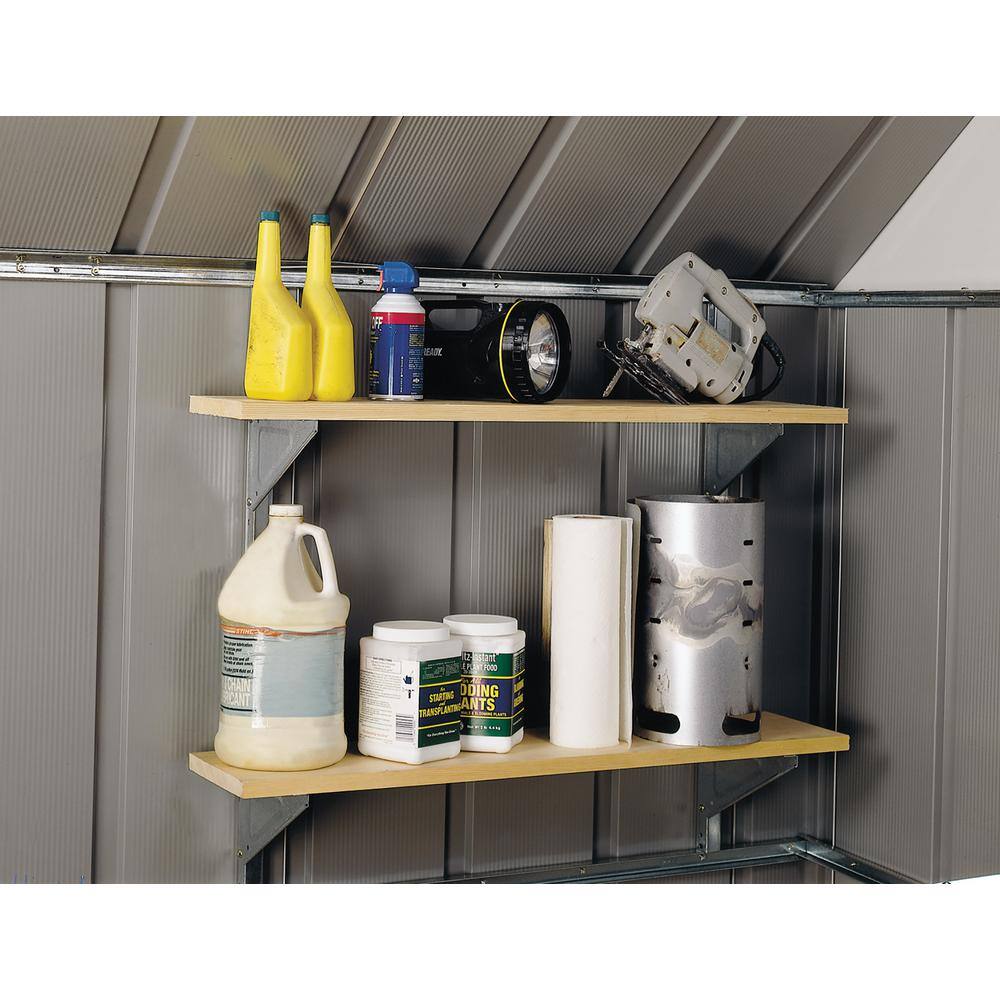 Arrow 3 ft. W Galvanized Steel Shelf Kit