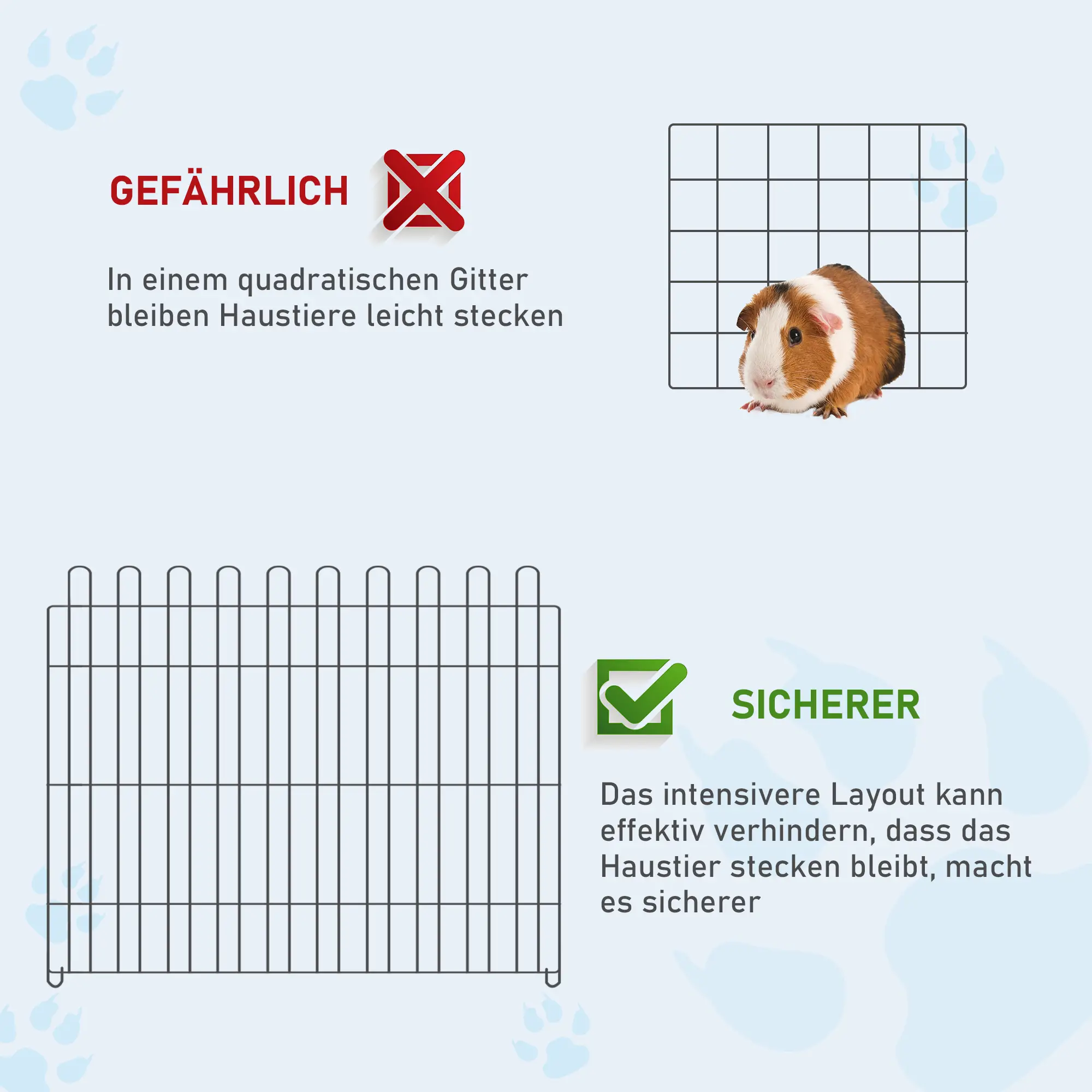 PawHut Welpenauslauf Hundekäfig Outdoor sicher faltbar
